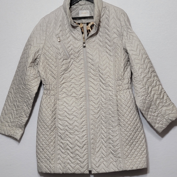 laundry by shelli segal Light Gray Puffer Coat Size XL - Picture 7 of 13